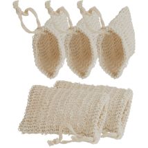 Lot de 5 filets de rangement pour savon, défoliateur, serviette de bain, tissu tissé, outils de douche