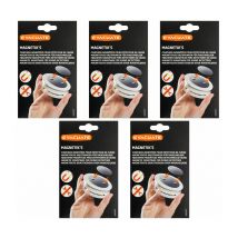 Evacuate - Lot de 5 fixations aimantées pour détecteur de fumée