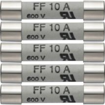 Testo - Fusible 0590 0005 Lot de 5 fusibles de rechange 10 A/600 v,