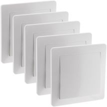 Orys - Lot de 5 interrupteurs encastrés - blanc - 10A - Zenitech