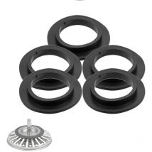 Lot de 5 joints d'étanchéité pour bonde de baignoire, lavabo, lavabo de salle de bain, joint à lèvre, joint en caoutchouc pour filtre à panier