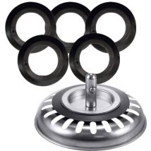 Yzmrbdqc - Lot de 5 joints d'étanchéité pour bonde de baignoire, lavabo, joint à lèvre, joint en caoutchouc pour filtre à panier