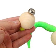 Lot de 5 jouets pour chat Wiggly 2020 : jouet ver avec clochette pour animal de compagnie
