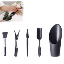 Lot de 5 outils de plantation succulente - Mini outils de jardinage d'intérieur - Pour l'entretien des plantes grasses et le jardinage