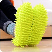 Lot de 5 paires de chaussons de nettoyage multifonctions en microfibre