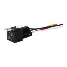 Lot de 5 pièces de prise arrière en fer à 5 broches avec prise filaire pour modification de voiture 12 v à cinq broches avec prise filaire