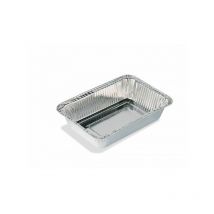 Cook'in Garden - Lot de 5 petites barquettes aluminium pour barbecue l 32 × l 27 cm