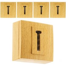 Lot de 5 prises téléphone 8 plots saillie Bel'vue Hêtre Bel'vue