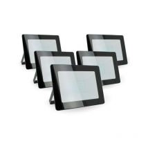 Arum Lighting - Lot de 5 Projecteurs led 100W Forte luminosité 9000 Lumens de IP65 Température de Couleur: Blanc Froid 6500K