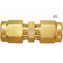 Serto - Lot de 5 Raccords Unions Double Avec Douille d'Appui 5/8' - SSO.4100.013