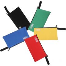 Lot de 5 sacs à outils multi-usages en toile avec fermeture éclair pour homme