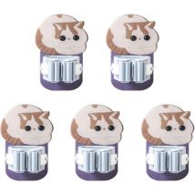 Lot de 5 supports muraux autocollants pour balai à franges - En ABS - Forte capacité de charge - Pour salon