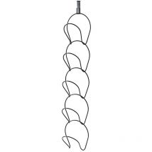 Lot de 5 supports muraux pour casquettes de baseball et serviettes Fixation sur porte, Noir