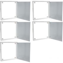 Semin - Lot de 5 trappes de visite à carreler 300 mm x 300 mm - spécial accès sous baignoire - pièces humides et salle de bain