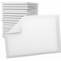 Vivezen - Lot de 50 alèses jetables, imperméables - 60 x 90 cm - Blanc