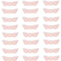 Lot de 50 bateaux en papier multifonctions, plateaux alimentaires pratiques, plateaux à desserts ménagers