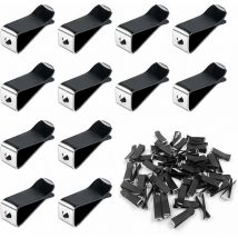 Lot de 50 clips à tête carrée pour grille d'aération de voiture clip de parfum de voiture clip de ventilation en métal 1.33cm Noir,