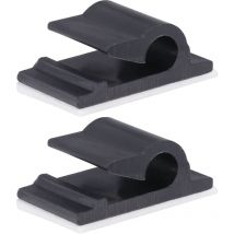 Feiyue - Lot de 50 clips de fixation de câbles auto-adhésifs avec bandes adhésives pour câbles et câbles légers