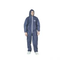 50er-Pack - Einweg-Overall mit Kapuze spp Blau - spp 3XL