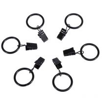 Lot de 50 crochets en fer pour rideau de douche, robustes et durables, clips ronds pour rideaux, accessoires de salle de bain pour la maison