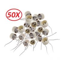 Lot de 50 Douilles Culot GU10 pour Ampoule Halogène ou Led