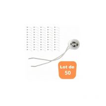 Horoz Electric - Lot de 50 Douilles GU10 pour ampoule led ou halogène