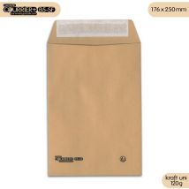 Lot de 250 Enveloppes kraft brun uni B5 gamme Courrier+