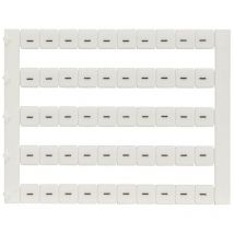 Lot de 50 étiquettes de marquage blanche 5x5mm, impression '-' IMO