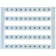 Lot de 50 étiquettes de marquage blanche 5x5mm, impression '+' IMO