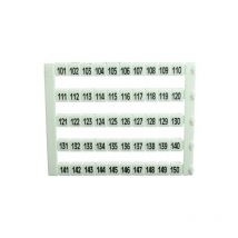 Lot de 50 étiquettes de marquage blanche 5x5mm, impression de 101 à 150 IMO