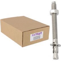 Rotofor - Lot de 50 goujons d'ancrage en acier inox A2 M6 - Diamètre 6 mm - 80 mm