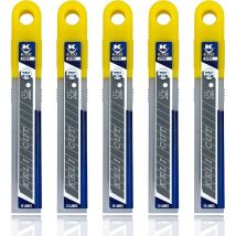 Lot De 50 Lames 9mm Black Blade Sk2 - Durée De Vie 3 Fois Supérieure, Gravure Laser - Keli