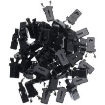 Feiyue - Lot de 50 loquets de rechange pour poubelles, accessoires pour poubelles, boucles à pression, loquets à clip pour la maison, en plastique