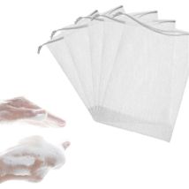 Lot de 50 pochettes de savon exfoliantes double couche en maille, filet à bulles en mousse, sac en maille pour savon fait main, outil de nettoyage du