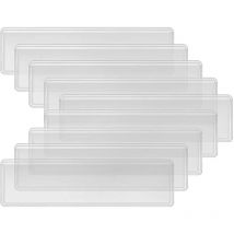 Feiyue - Lot de 50 porte-cartes auto-adhésifs, pochettes adhésives pour cartes, porte-étiquettes