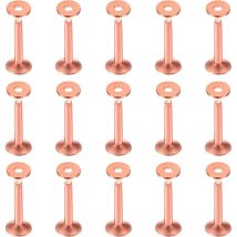 Lot de 50 rivets et fraises en cuivre de 10 × 3,3 × 19 mm pour ceintures, portefeuilles, colliers, produits en cuir, loisirs créatifs