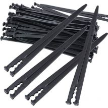 Lot de 50 supports de tuyau d'arrosage pour tuyau d'irrigation - Support d'ancrage de fixation pour tuyau d'arrosage de jardin - Accessoires pour