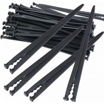 Lot de 50 supports de tuyau d'arrosage pour tuyau d'irrigation - Support d'ancrage de fixation pour tuyau d'arrosage de jardin - Accessoires pour