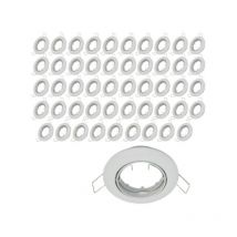 Lot de 50 supports encastrable orientable blanc D82