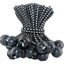 50 pieces of 10 cm long bungee cords with balls for gazebos, tarpaulins, tents, awnings, banners and camping