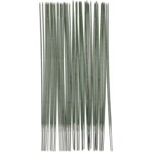 Lot de 50 tiges de fil floral vert de 19 cm pour la fabrication de fleurs artificielles