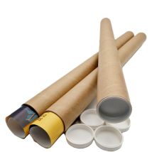 Lot De 10 Tubes Carton Brun Pour Affiche Poster 5 Cm X 64 Cm
