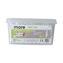 Ecolight - Lot de 500 attaches double avec cheville à enfoncer USMP-3-BIS M20378 eco light