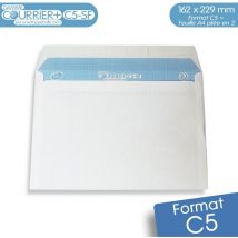 Lot de 500 Enveloppes blanches C5 - gamme Courrier+ (sans fenêtre)