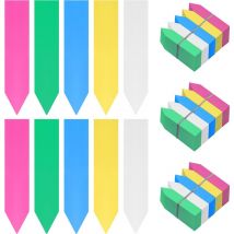 Tigrezy - Lot de 500 Etiquette Potager en Plastique Multicolore - 10 x 2 cm - Pancarte Jardin Potager/Etiquette Jardin Imperméable en 5 Couleurs pour