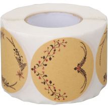 Lot de 500 étiquettes autocollantes pour bocaux, cadeaux, pour bacs de rangement, bouteilles d'huiles essentielles, épices, cosmétiques, décoration,