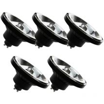 Spectrum - Lot de 5 Spot led AR111 GU10 12 watts, blanc neutre 4000K 45° 1050lm