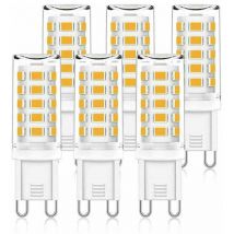 Lot de 6 Ampoules led G9 3.5W Équivalent à 40W - Lumière Blanc Froid 6000K.