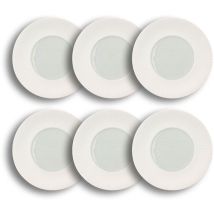 Lot De 6 Assiettes Plates En Porcelaine 31cm, Urus