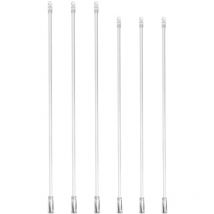 Lot de 6 baguettes pour stores, baguettes inclinables pour stores, longues baguettes pour stores de fenêtre, ouvre-stores, tiges inclinables pour